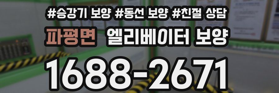 파평면 엘리베이터 보양