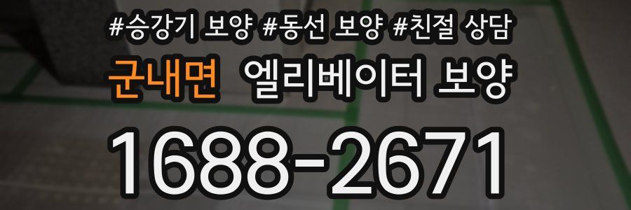 군내면 엘리베이터 보양