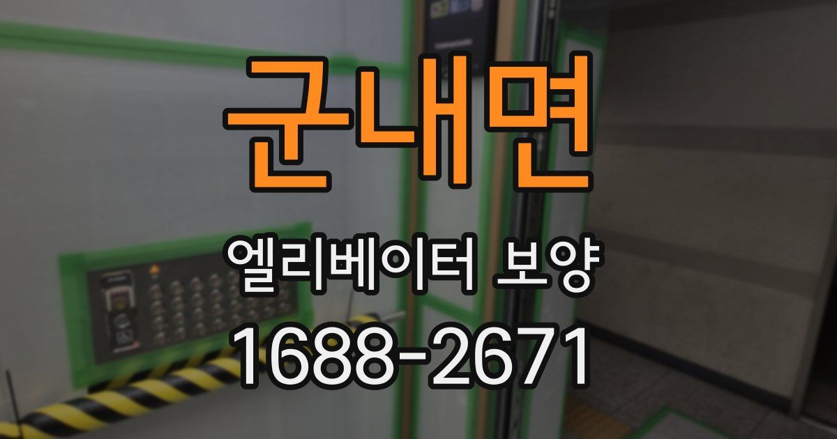 군내면 엘리베이터 보양