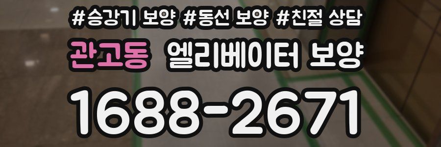 관고동 엘리베이터 보양