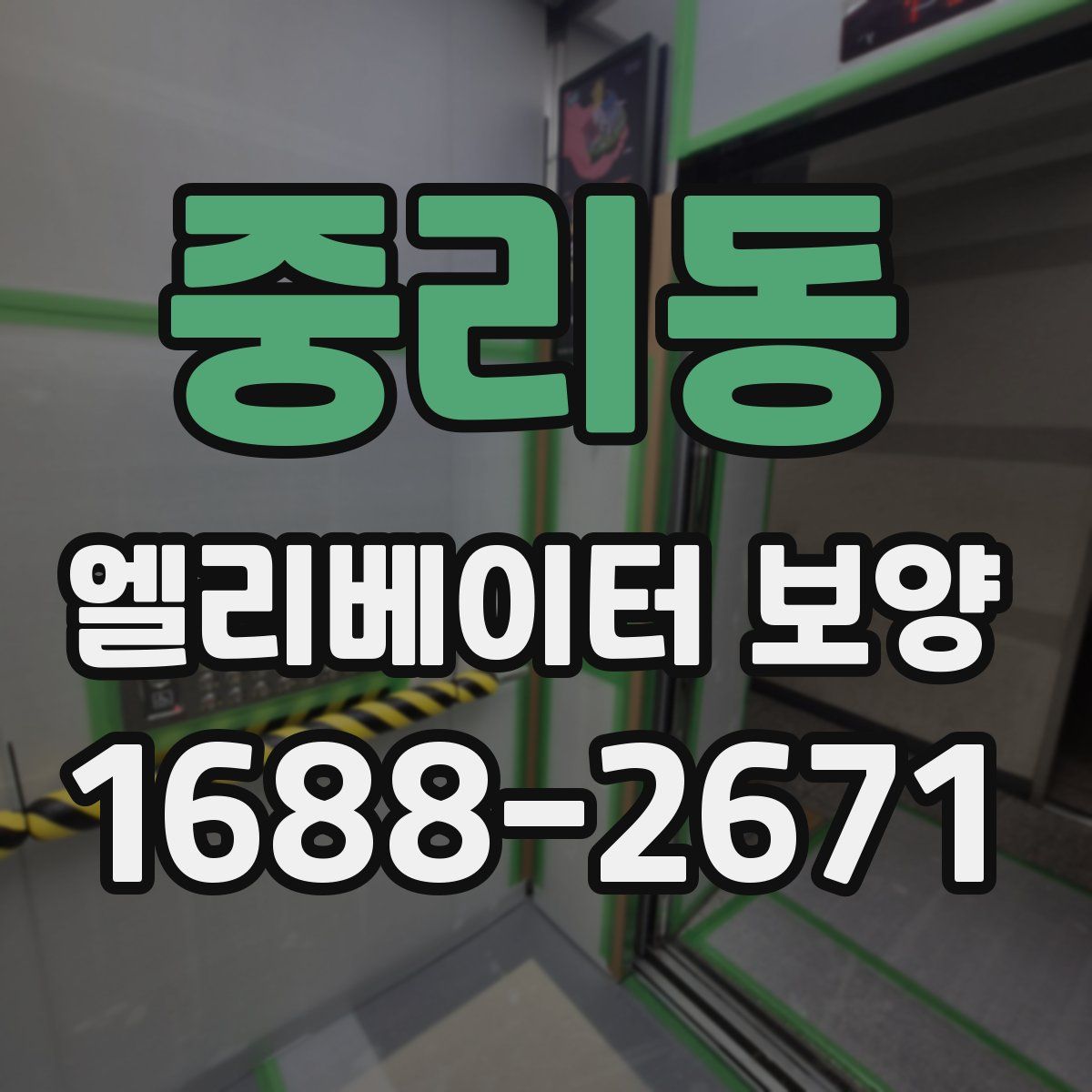 중리동 엘리베이터 보양