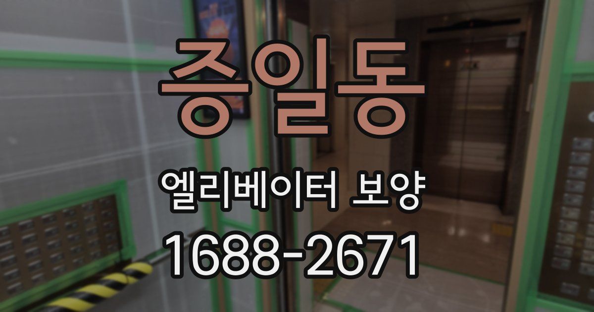 증일동 엘리베이터 보양