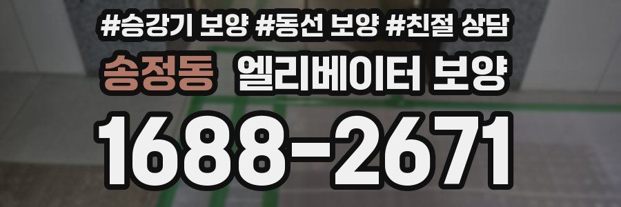 송정동 엘리베이터 보양