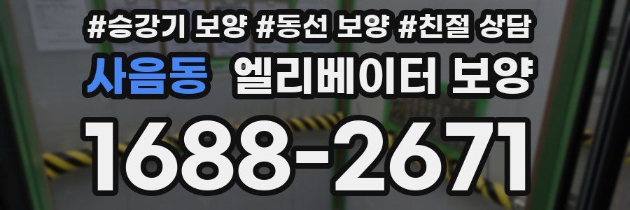 사음동 엘리베이터 보양
