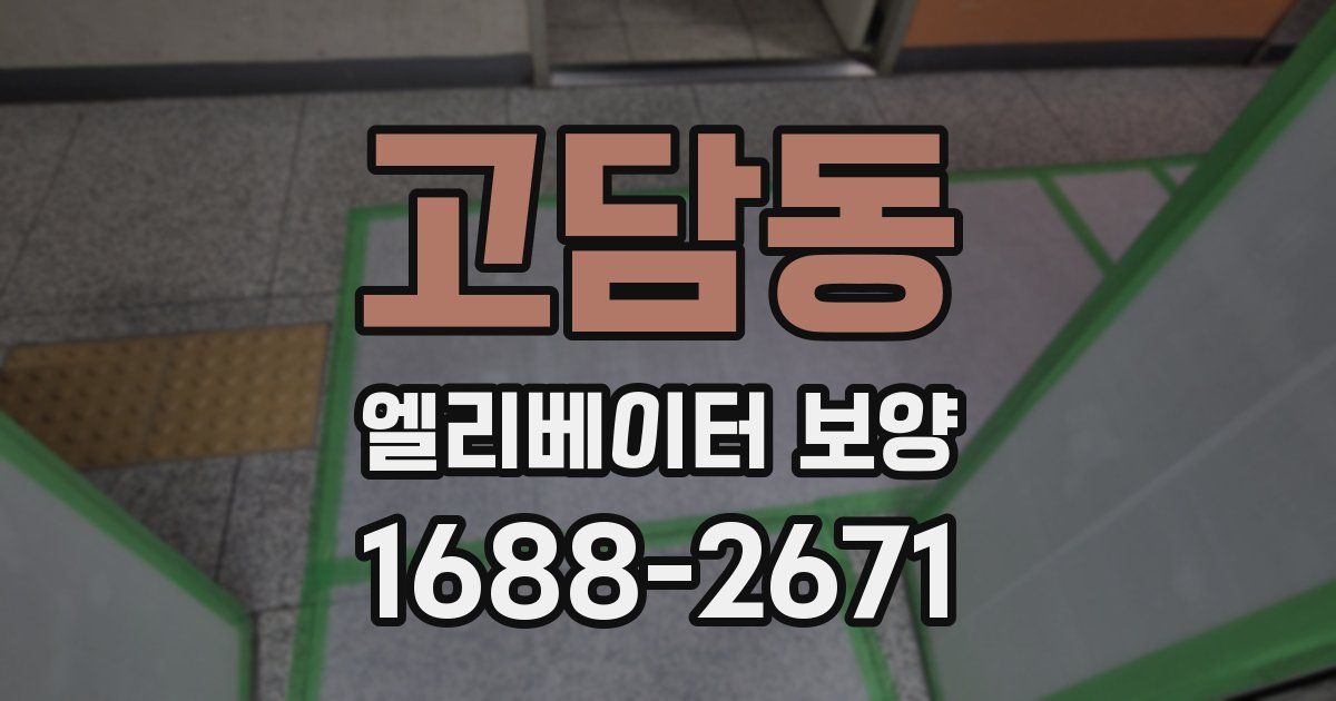 고담동 엘리베이터 보양