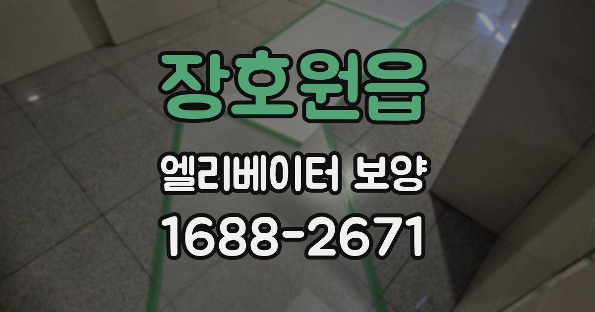 장호원읍 엘리베이터 보양
