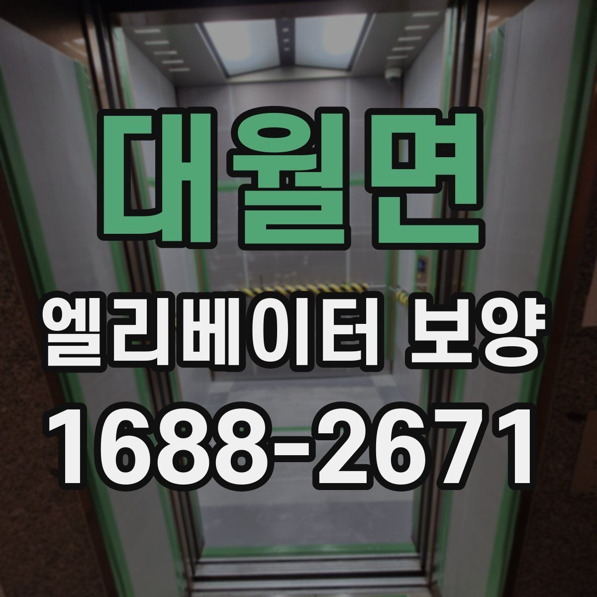 대월면 엘리베이터 보양 진행 시 입주 협조를 받는 요령