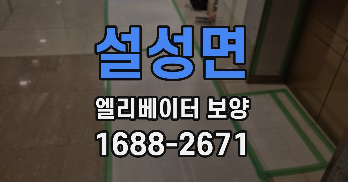 설성면 엘리베이터 보양