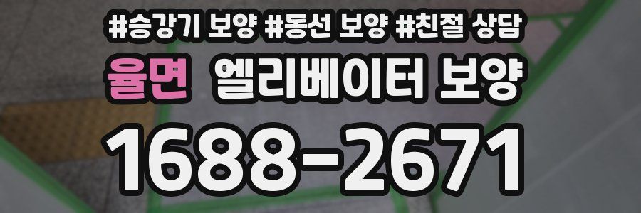 율면 엘리베이터 보양
