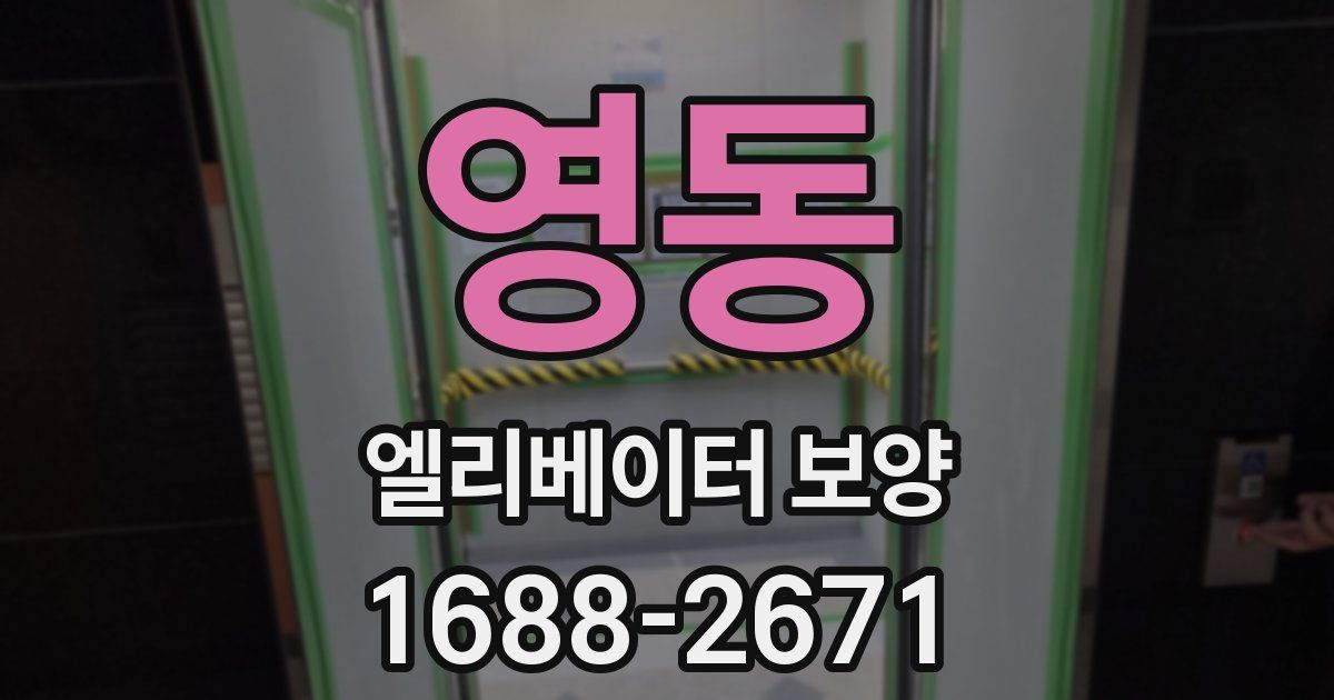 영동 엘리베이터 보양