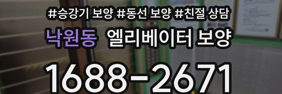 낙원동 엘리베이터 보양