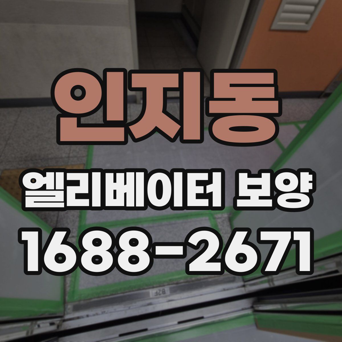 인지동 엘리베이터 보양