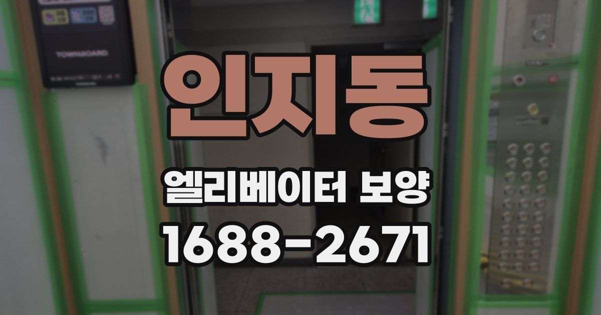 인지동 엘리베이터 보양