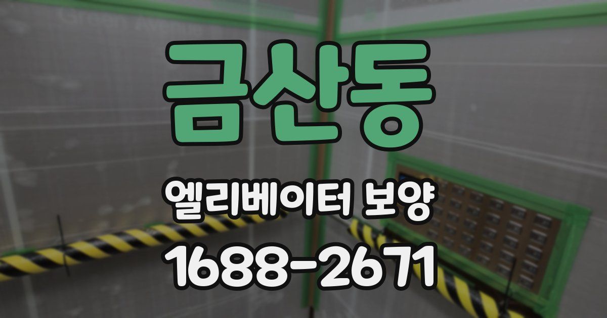 금산동 엘리베이터 보양