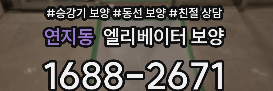 연지동 엘리베이터 보양