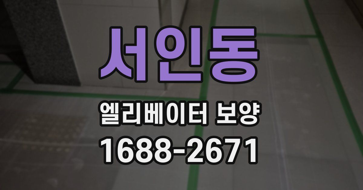 서인동 엘리베이터 보양