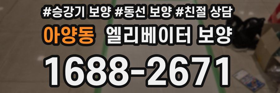 아양동 엘리베이터 보양