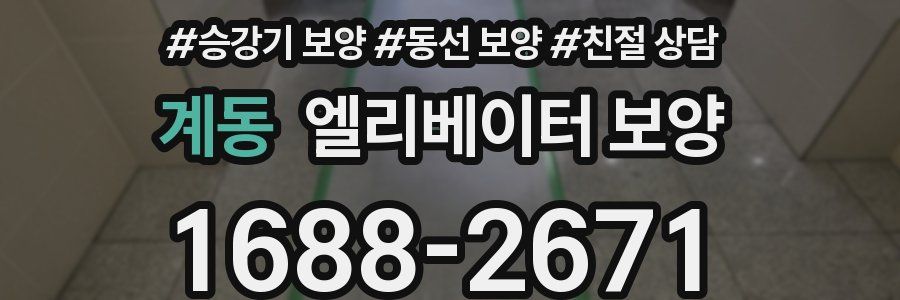 계동 엘리베이터 보양