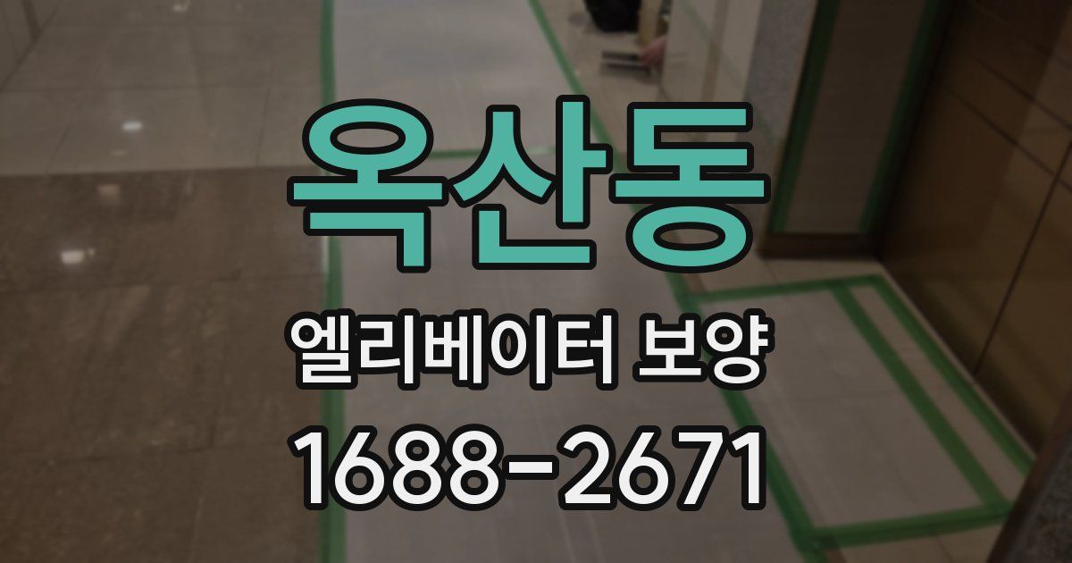 옥산동 엘리베이터 보양
