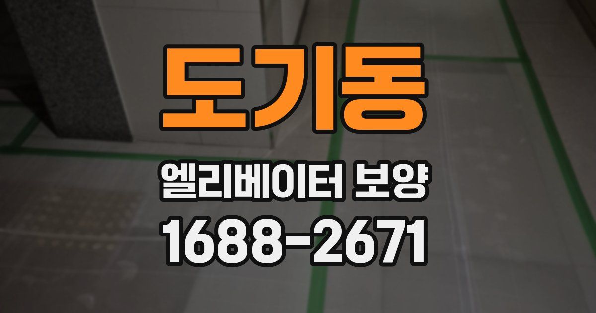 도기동 엘리베이터 보양