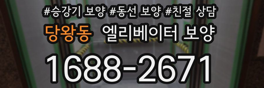 당왕동 엘리베이터 보양