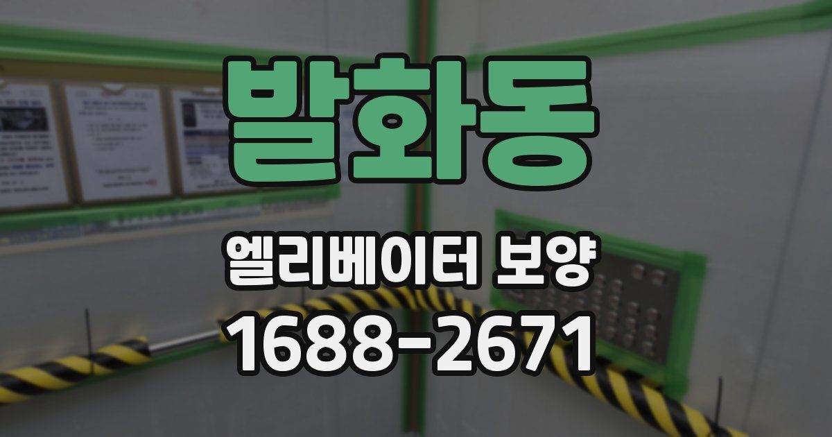 발화동 엘리베이터 보양