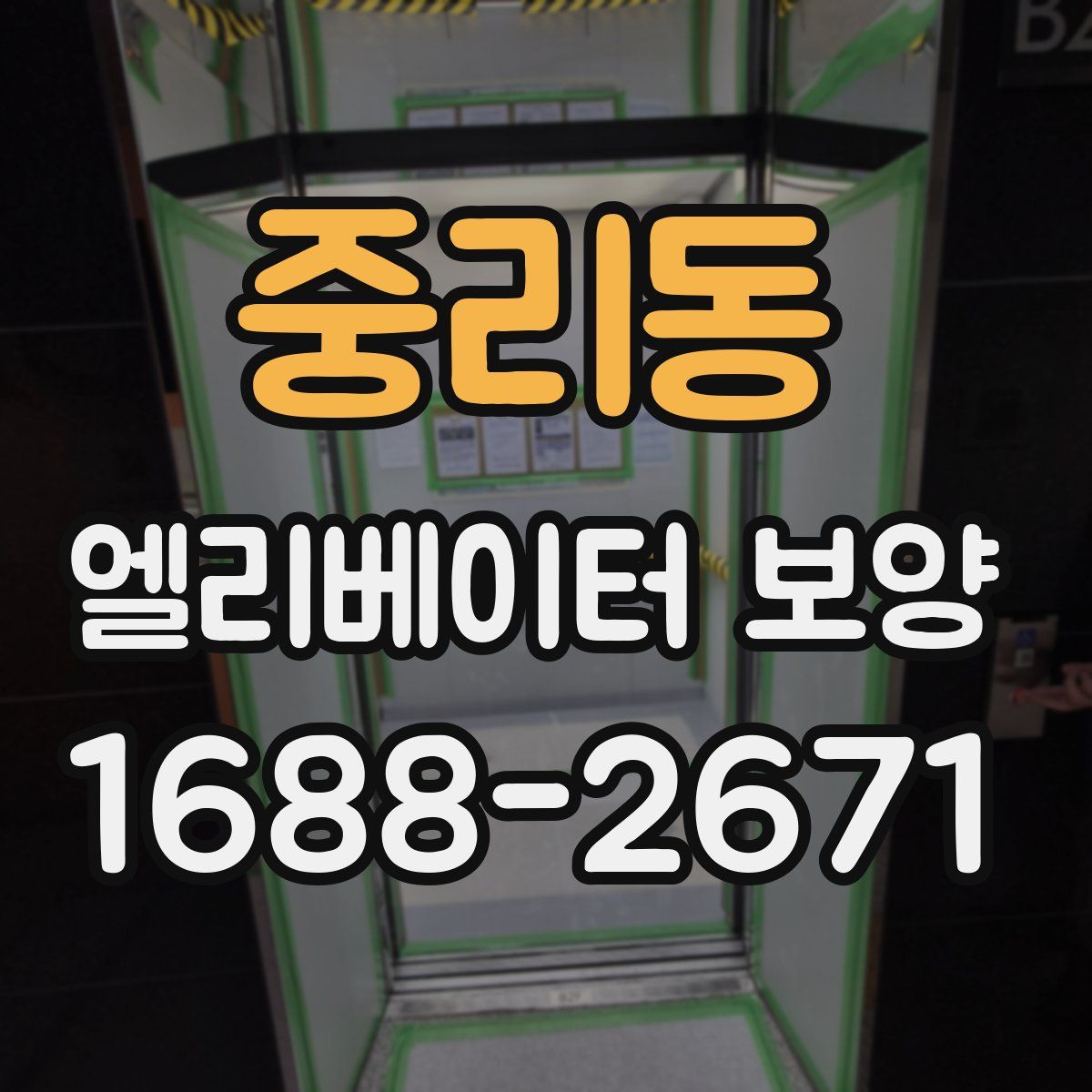 중리동 엘리베이터 보양