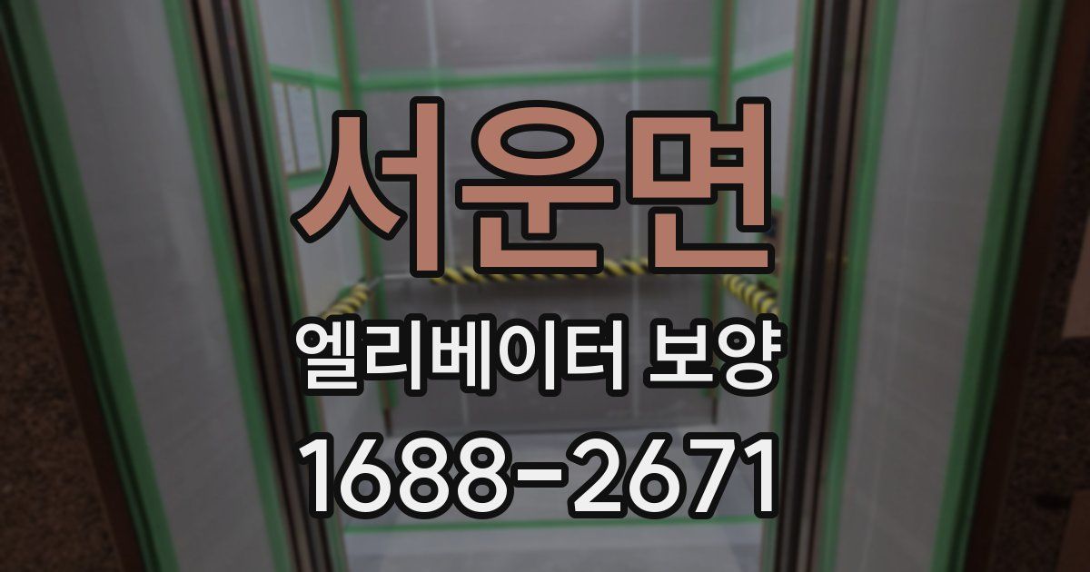 서운면 엘리베이터 보양