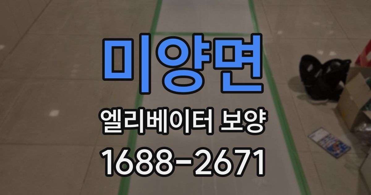 미양면 엘리베이터 보양