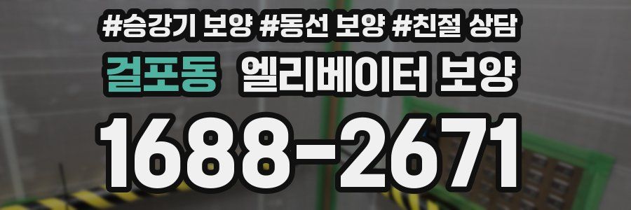 걸포동 엘리베이터 보양