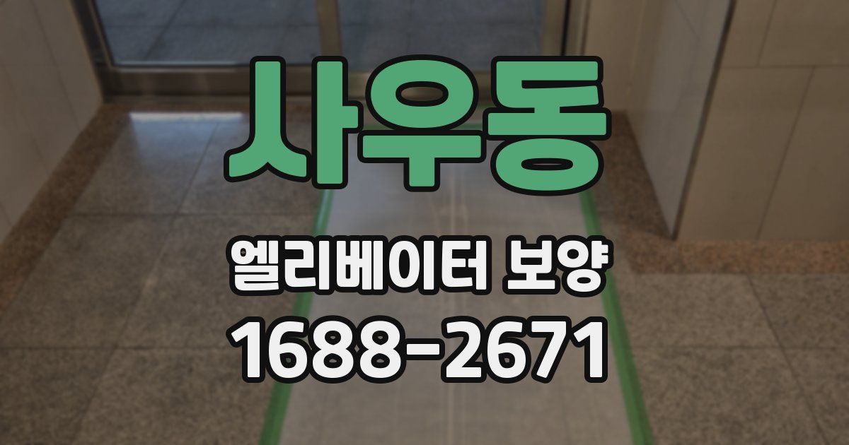 사우동 엘리베이터 보양
