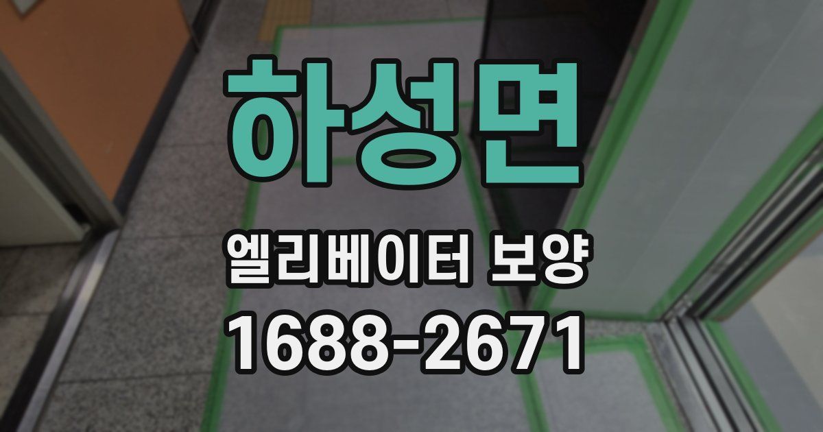 하성면 엘리베이터 보양