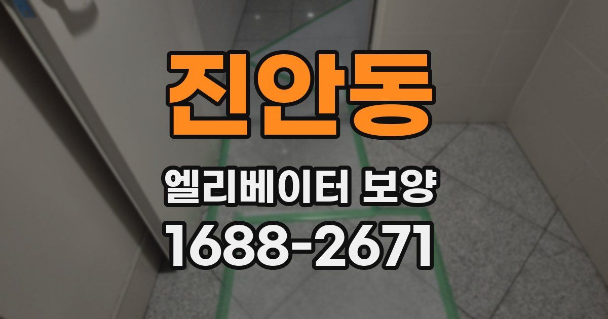 진안동 엘리베이터 보양
