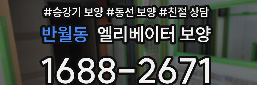 반월동 엘리베이터 보양