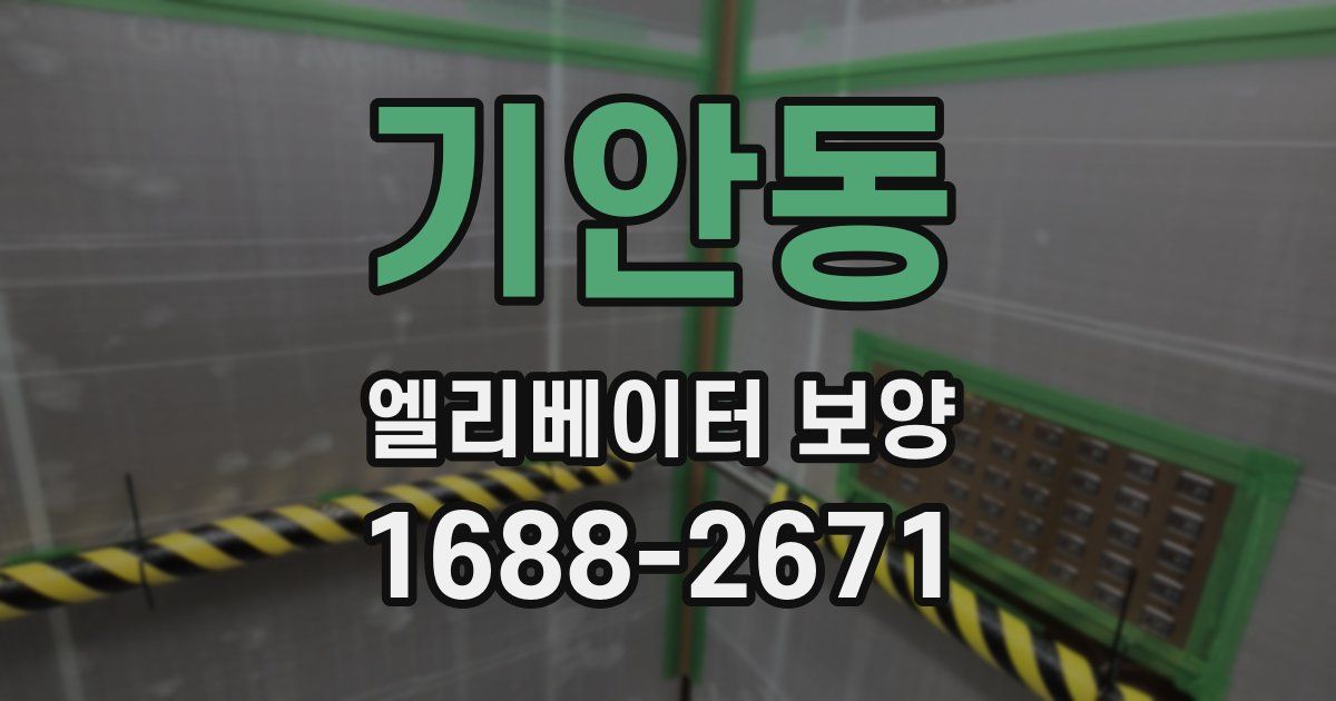 기안동 엘리베이터 보양