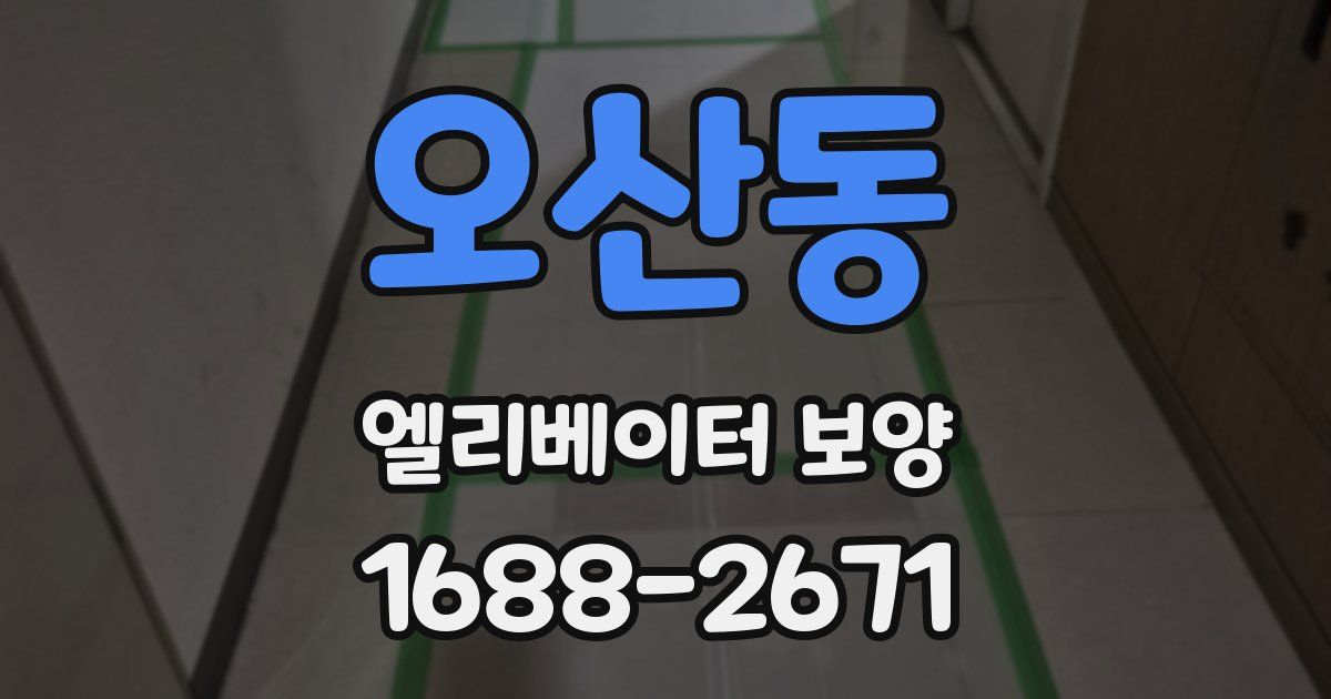 오산동 엘리베이터 보양