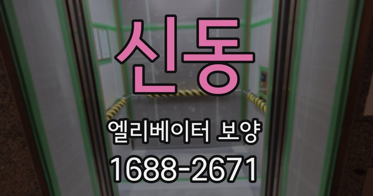 신동 엘리베이터 보양