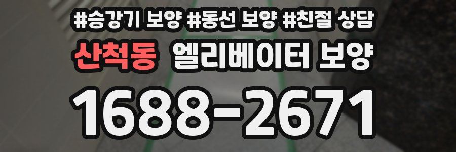 산척동 엘리베이터 보양
