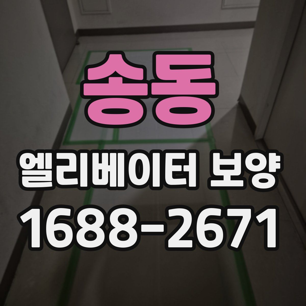 송동 엘리베이터 보양