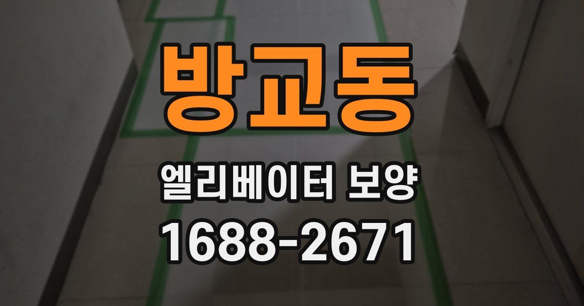 방교동 엘리베이터 보양