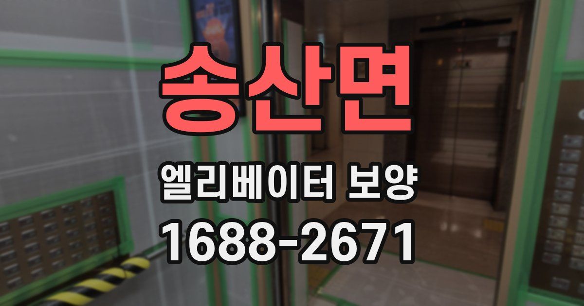 송산면 엘리베이터 보양