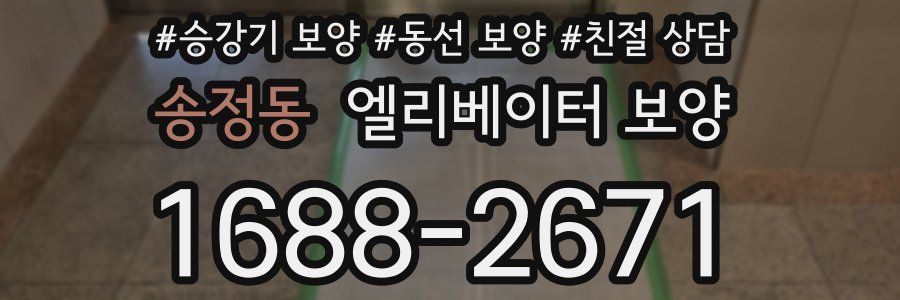 송정동 엘리베이터 보양