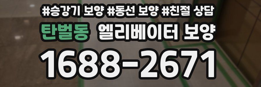 탄벌동 엘리베이터 보양
