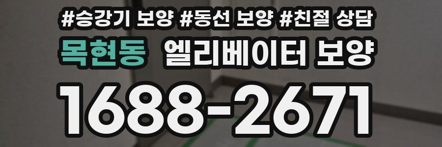 목현동 엘리베이터 보양