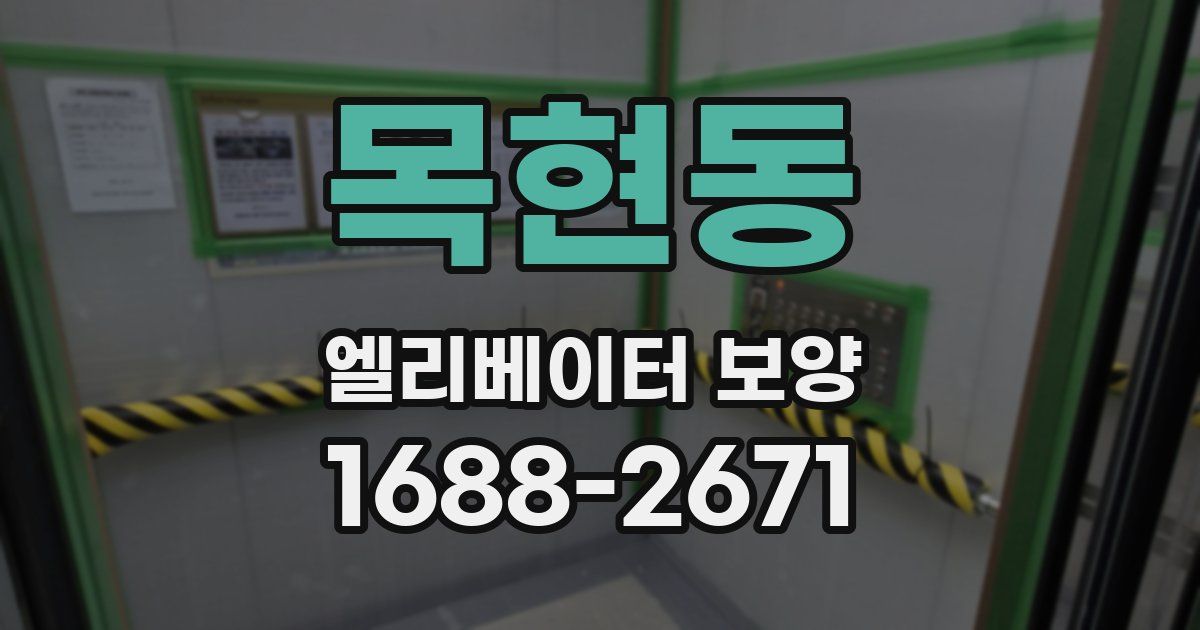 목현동 엘리베이터 보양