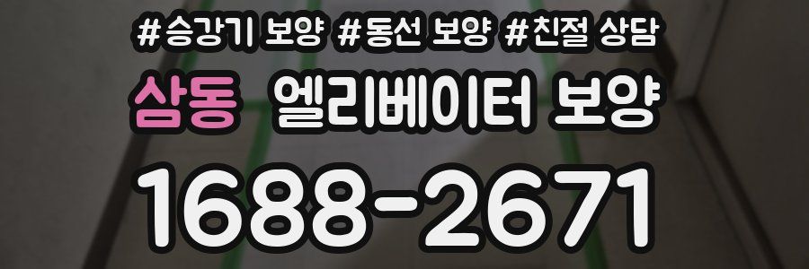 삼동 엘리베이터 보양