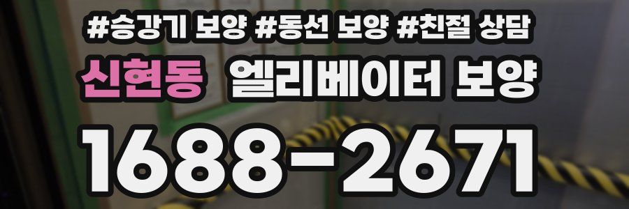 신현동 엘리베이터 보양