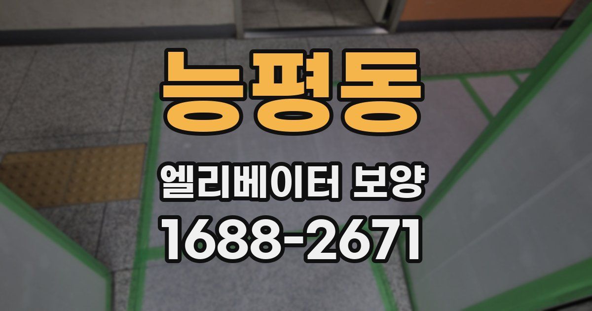 능평동 엘리베이터 보양
