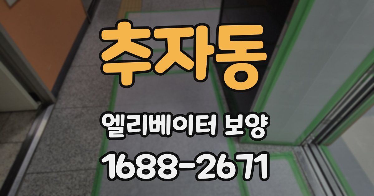 추자동 엘리베이터 보양