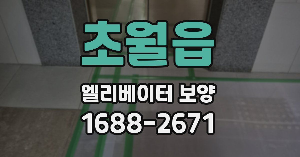 초월읍 엘리베이터 보양